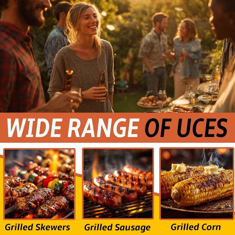 VinBee Large Hotdog Roller Stainless Steel Hot Dog Sausage Roller Rack BBQ Sausage Roller Rack Hot Dog Roller for Grill Evenly Cooked Hot Dogs(Large) - Image 5